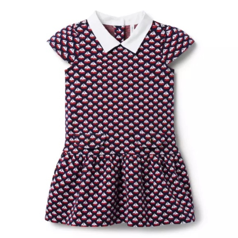Janie and Jack Nautical Navy Kids Dress